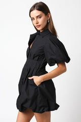 Carly mini dress in black