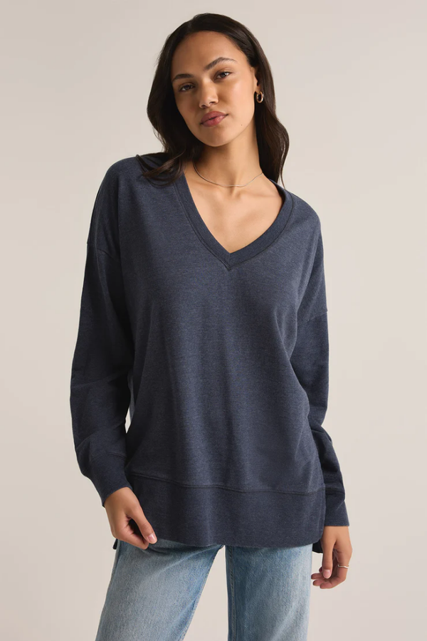 Modern V  Neck Weekender in Eclipse by Z Supply