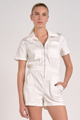 Daisy Zip Front Romper