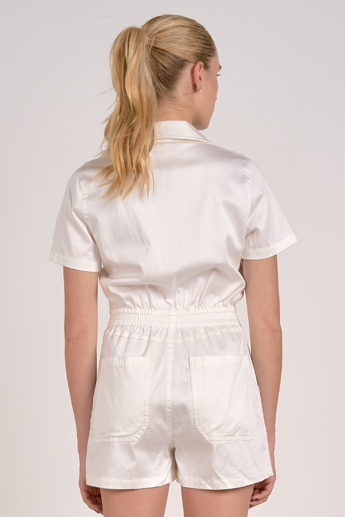 Daisy Zip Front Romper