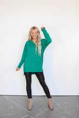 Dreamer Sweater in Heather Green