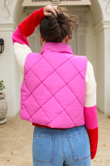 Pretty In Pink Puffer Vest