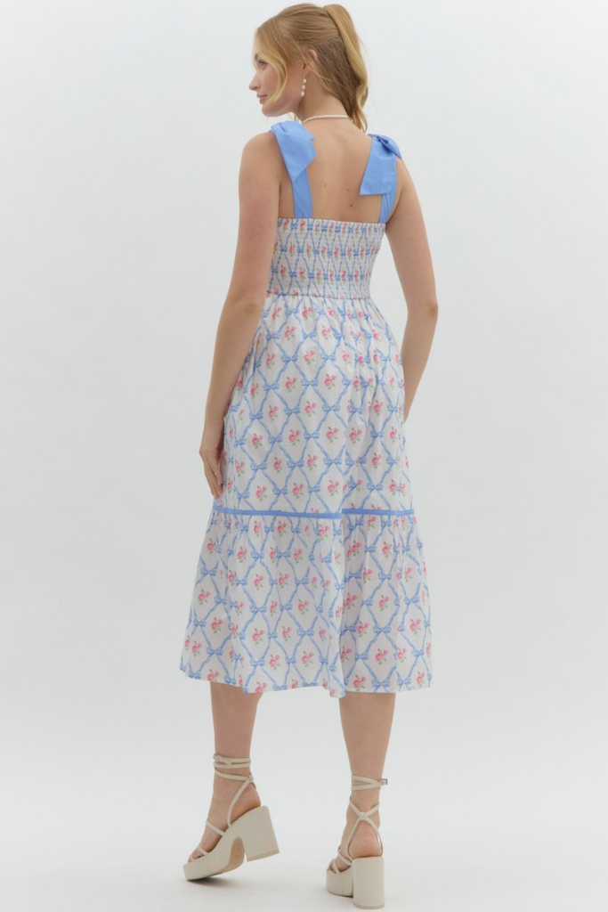 Francesca Bow Midi Dress