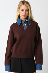 Becca layered collar knit pullover