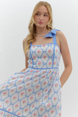 Francesca Bow Midi Dress