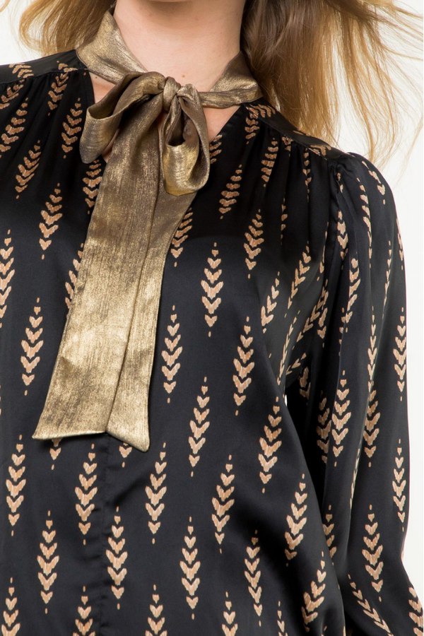 Hadley Gold Print Blouse