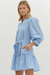 Adele Long Sleeve Swing Dress