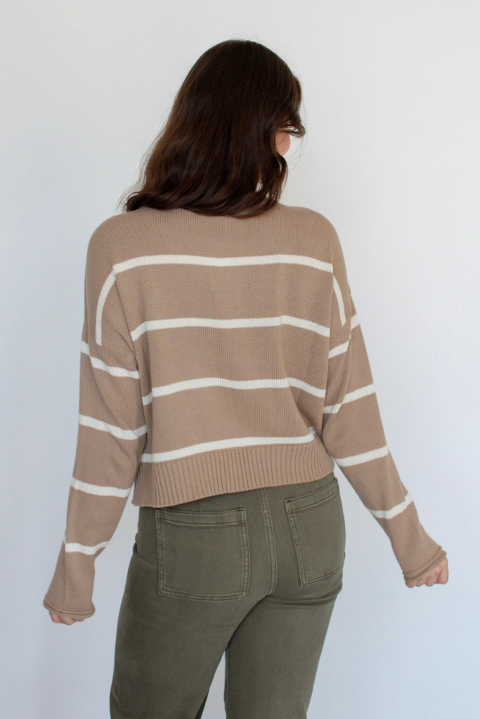 Cocoa And Chill Striped Sweater By Z Supply