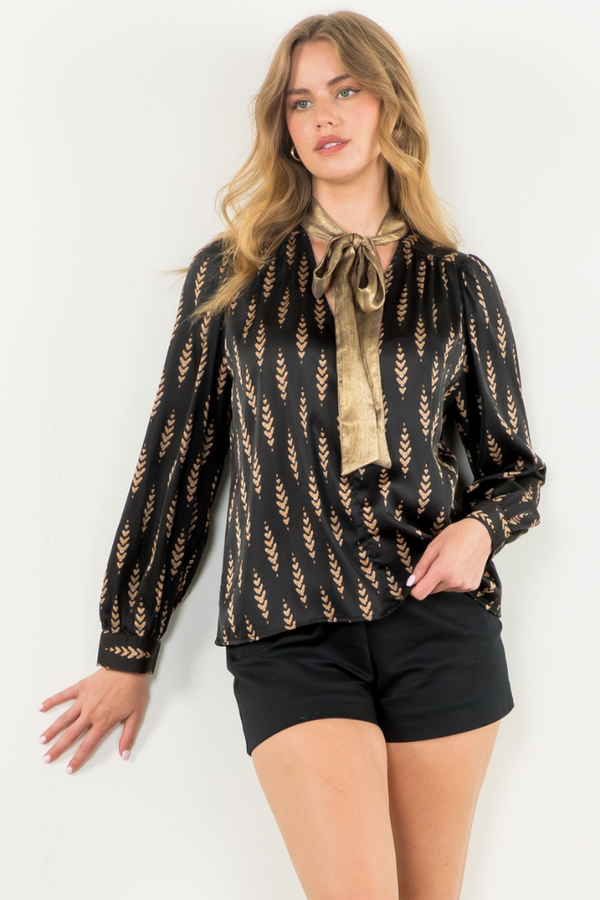 Hadley Gold Print Blouse