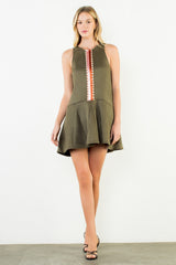 Della mini dress in olive