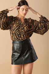 Addison Zebra Blouse