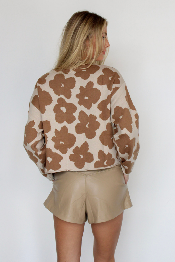 Walking On Sunshine Sweater In Mocha