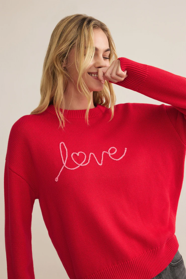 Love Notes Boyfriend Sweater by Z Supply