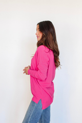 We're Dreaming Sweater in Electric Pink