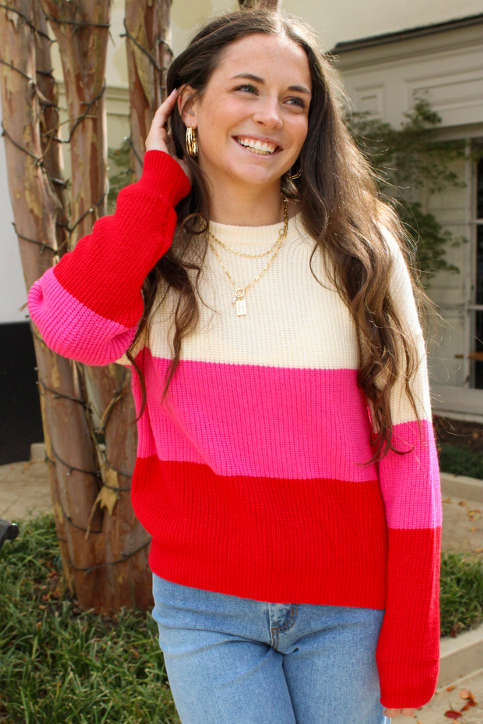 Forever Young Striped Sweater