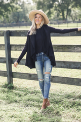 Perfect Shawl Vest in Black