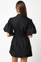 Carly mini dress in black