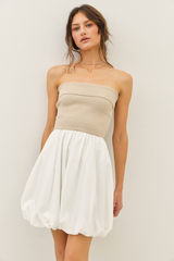 Vivian Strapless Bubble Hem Dress