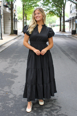 Autumn Stroll Tiered Maxi Dress