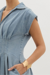 Stephanie Denim Midi Dress