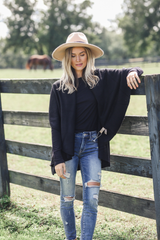 Perfect Shawl Vest in Black