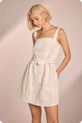 Margaret Crochet Mini Dress