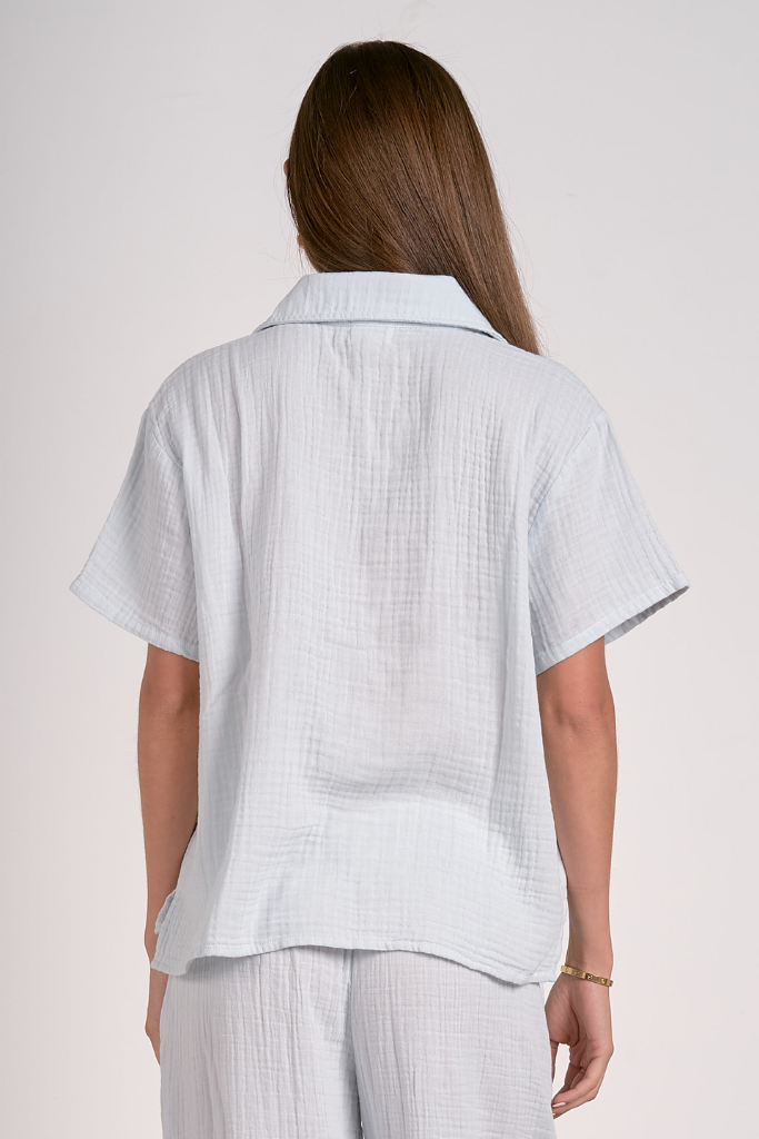 Flora Short Sleeve Linen Shirt