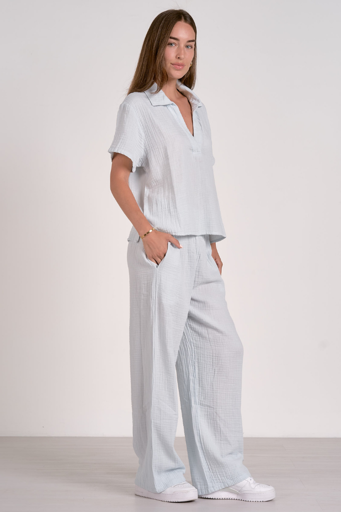 Flora Short Sleeve Linen Shirt