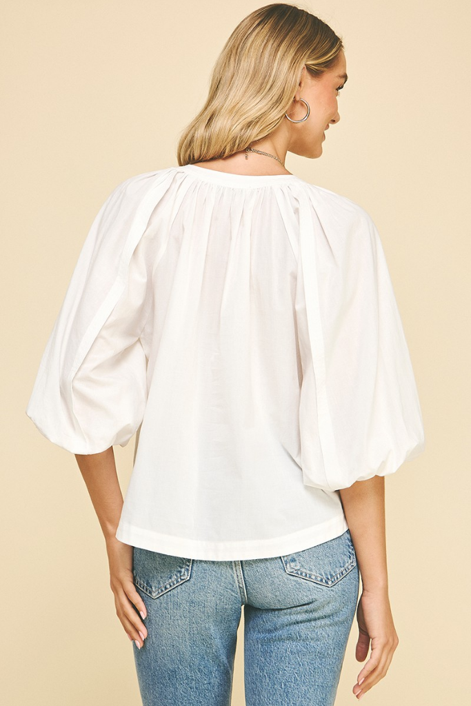 Evelyn Poplin Blouse