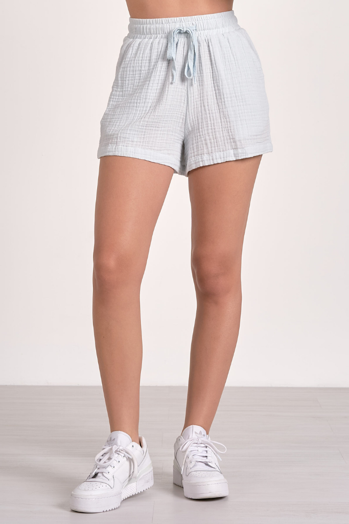 Flora Linen Tie Waist Short