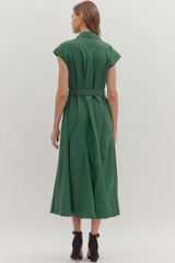 Harriet Button Front Midi Dress