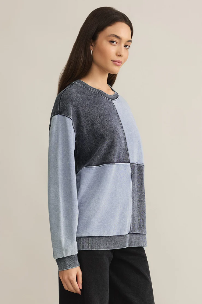 Fair & Square Denim Sweatshirt by Z Supply