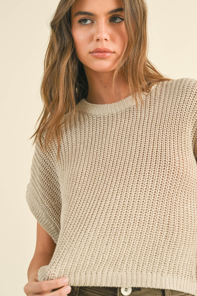 Cadie Short Sleeve Sweater