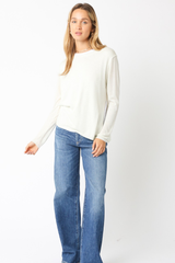 Margot Layered Sweater in Cream