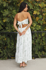 Athena Grecian Print Maxi Dress