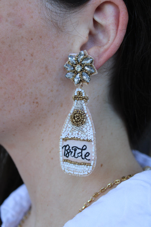 Bubbly Bride Dangle Earring