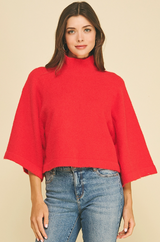 Simone sweater in red