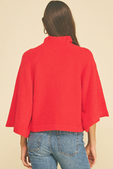 Simone sweater in red