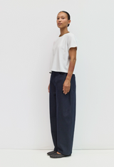 Chloe short sleeve top in white