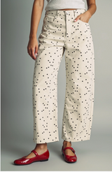 Dottie barrel pant in ecru