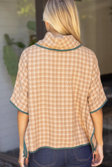 Tamsin poncho in brown