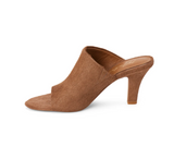 Dante heeled mule in brown