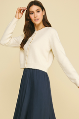 Clara cardigan in ivory