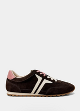 Sarah suede sneaker in brown