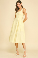 Georgia midi in yellow