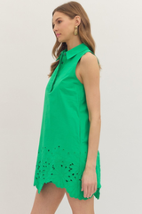 Maya mini dress in green