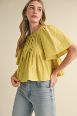 Sandy top in lime