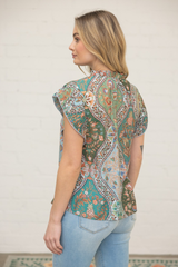 Tessa paisley blouse