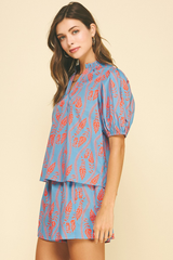 Lexi puff sleeve top