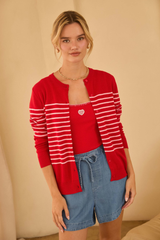 Lacey Stripe Cardigan